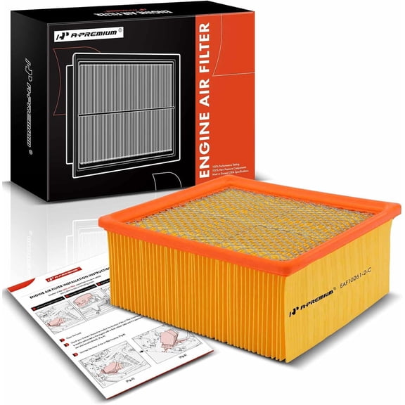 A-Premium Engine Air Filter Compatible with Dodge Ram 2500 3500 4500 5500 07-10 6.7L & Ram 2500 3500 4500 5500 11-23 6.4L 6.7L & Sterling Truck Bullet 45/55 08-10 6.7L, Replace# CA10261, 53034051AB