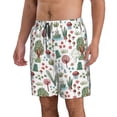 thumbnail image 2 of Naloa Frog and Forest Plants Men's Beach Shorts, Surfing shorts, Swim trunks, Quick Dry Swim Trunks for Surfing Beach Fun - X-Large, 2 of 9