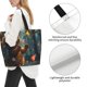 thumbnail image 3 of Disketp Cute Butterfly Bear Bolsa Tote Estampada para Mujer, Bolso de Hombro y de Mano para Compras y Viajes, 3 of 8
