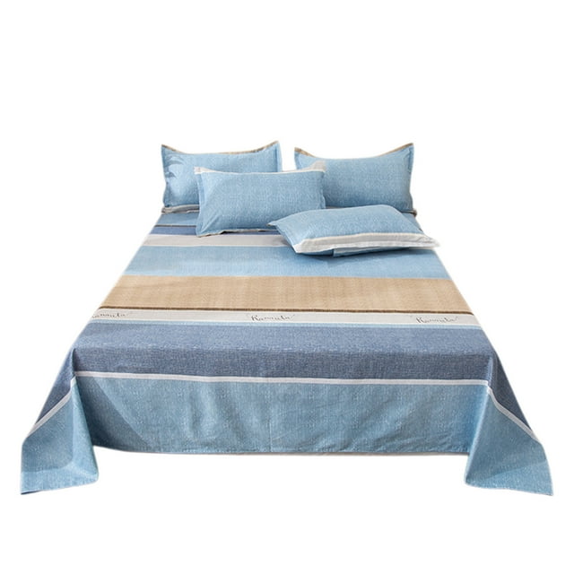Ensembles de Draps Pleine Grandeur Ensembles de Literie Grande Taille Literie Toutes Saisons Drap Ensembles de Couettes avec 2 Taies d'Oreiller Ensemble 3 Pcs Draps Taies d'Oreiller Résistants au Rétrécissement et à la Décoloration Entretien Facile