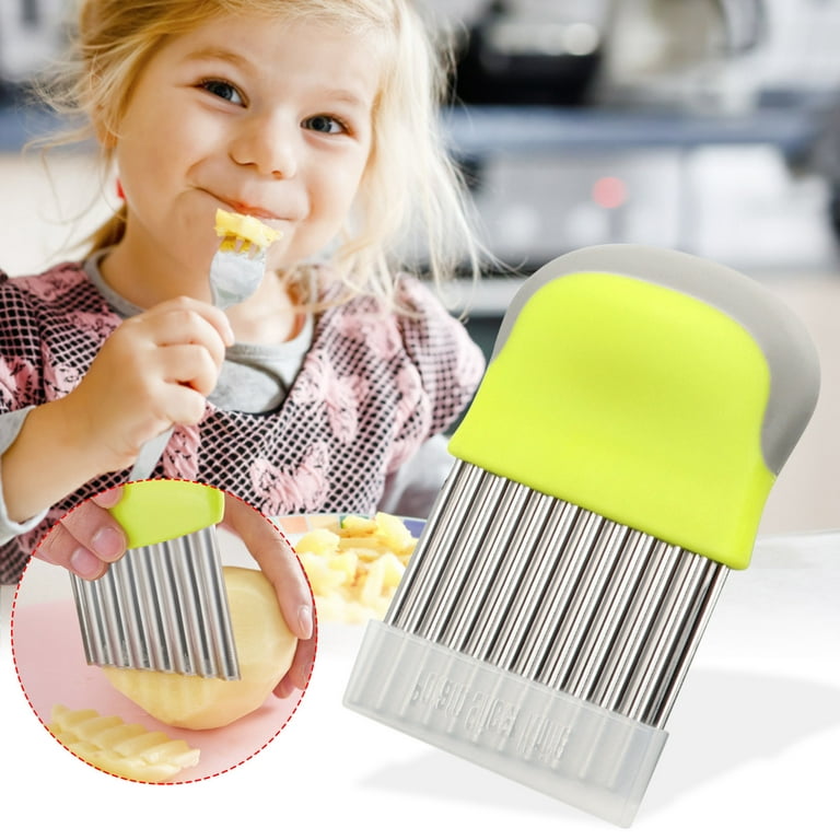 Wave Cutter With Protective Case Multifunctional Ripple Cutter For Cutting  Wave Cutter For Children For Chips Fruit Vegetables And Butter