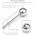 thumbnail image 3 of Briana Williams 16G Crystal Ball Nipple Tongue Shield Ring, 3 of 5