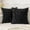 Black, variant on SUSIELADY Pack of 2 Corduroy Decorative Throw Pillow Covers 18x18 Inch Soft Boho Striped Pillow Covers Modern Farmhouse Home Decor for Sofa Living Room Couch Bed, Cream White