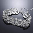 thumbnail image 3 of CHOK Collier Ras-du-Cou en Strass Bijoux Collier Ajustable Colliers Ras-du-Cou Argent pour Femmes et Filles, 3 of 7