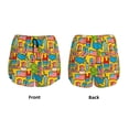 thumbnail image 3 of Daiia America Symbols Pattern Women's 2 in 1 Running Shorts - Lightweight Athletic Workout Gym Yoga Shorts Liner with Phone Pockets-XX-Large, 3 of 7