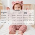thumbnail image 4 of Toddler Kids Hooded Jumpsuit,Cute Warm Solid Color Long Sleeved Zipper Jumpsuit Rompers,Kids Winter Clothes, 4 of 10