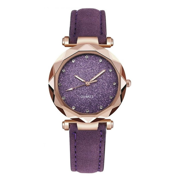 Reloj de cuarzo para mujer, relojes para mujer, relojes para mujer, conjunto de pulsera con flores, reloj de pulsera para mujer, reloj de cuarzo casual de cuero.