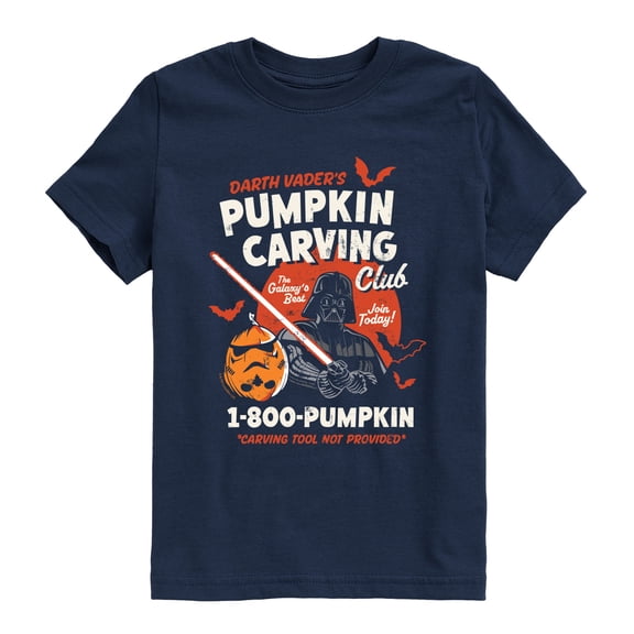 Star Wars - Darth Vader's Pumpkin Carving Club Short Sleeve Graphic T-Shirt