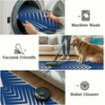 thumbnail image 4 of Vintage Blue Stripes Rug 5x7 Area Rugs Funky Blue Rugs Soft Non Slip Washable Non Shedding Indoor Carpet for Living Room Bedroom Home Entrance Foyer Decor, 4 of 7