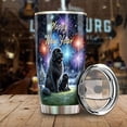 thumbnail image 3 of Happy New Year Newfoundland Family Cheer Winter Midnight Firework 20oz Stainless Steel Tumbler Insulated Cup with Lid Newfie Dog Lover Gifts - 02025, 3 of 5