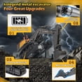 thumbnail image 2 of Excavadora RC Kolegend de 22 canales a escala 1/14 con pala de metal, 2 of 7