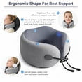 thumbnail image 5 of Travel Pillow With Cool Material,Neck Pillow For Traveling With 100% Pure Memory Foam,Travel Neck Pillow With Hard Case,Airplane Pillow For Traveling,Travel Essentials,Ergonomic Design For Men Women, 5 of 19