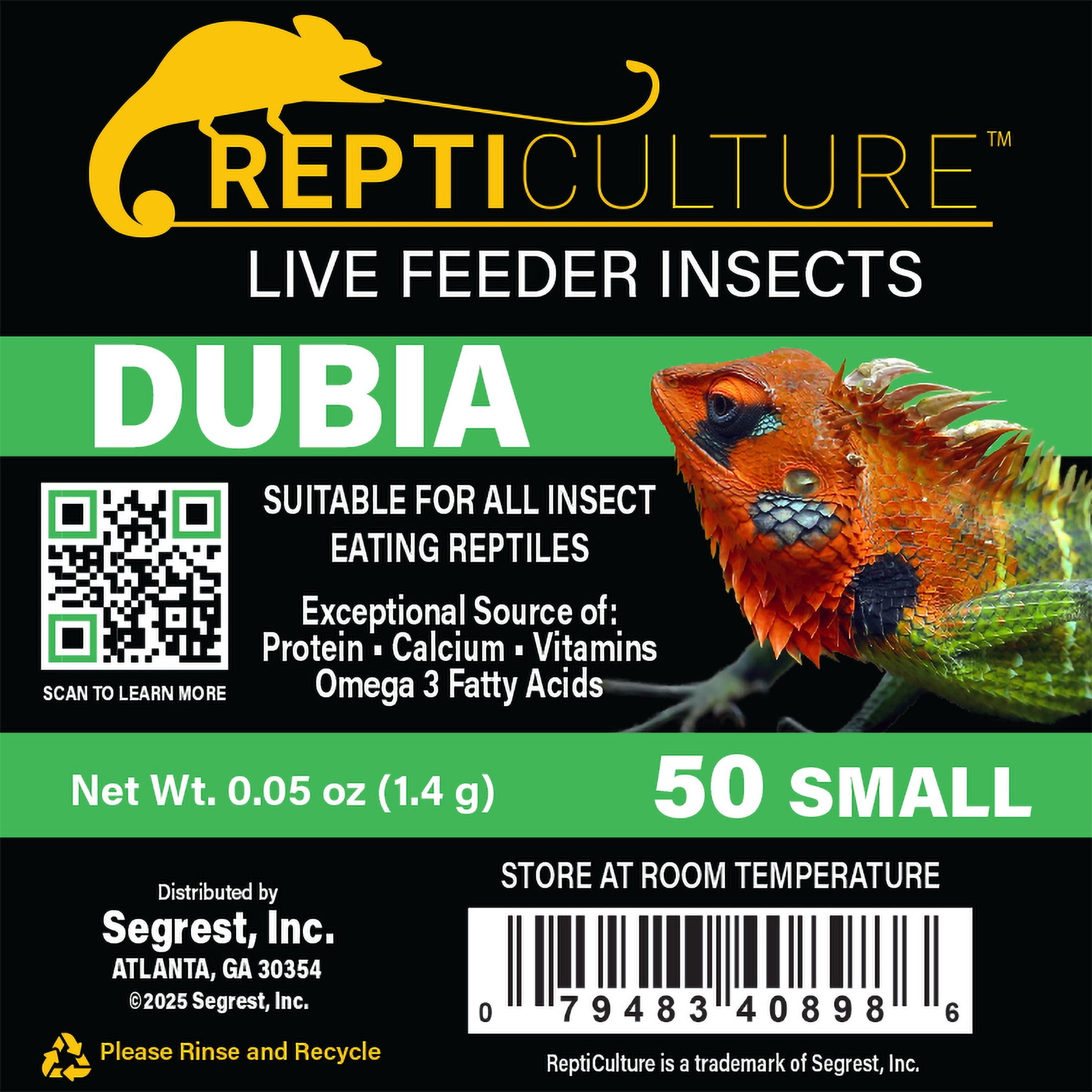 ReptiCulture Small Dubia 50 ct