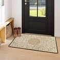 thumbnail image 5 of Washable Vintage Kitchen Mat 31"x20" Non Slip Soft Plush Low Profile Kitchen Rug, Distressed Medallion Oriental Style Sink Mat for Laundry Room Bedroom Office, 5 of 6