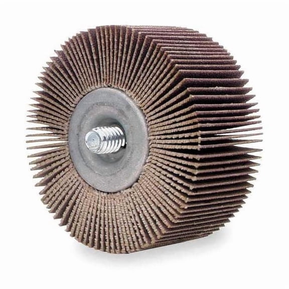 Merit Flap Wheel,AO,3x1/2x1/4-20 Shank,60G 08834131594