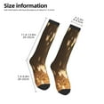 thumbnail image 2 of Logiee Gold butterfly glitter Print Gift Stocking Stuffers,Adult Stockings,Novelty Socks,Funny Socks Birthday Running Walking Sleeping, 2 of 6