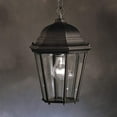 thumbnail image 2 of 9805BK-Kichler Lighting-Townhouse - 1 light Outdoor Pendant - 13.5 inches tall by 9.25 inches wide-Black Finish, 2 of 2