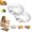 2pcs, variant on Glass Shell Dumpling Tray, Elegant Shell-Shaped Glass Serving Tray | Glass Shell-Shaped Dumpling Plate with Sauce Divider, Shell-Shaped Salad Plate for Dumplings Sushi Snacks Fruit(1pc)