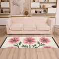 thumbnail image 2 of Yayeee Runner Rug for Bedroom 2'x6' Machine Washable Hallway Non Slip Mat, Light Pink Flowers, 2 of 8