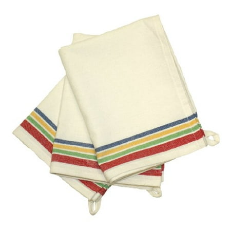 

Aunt Martha s 18-Inch by 28-Inch Package of 3 Vintage Dish Towels Multi Striped MultiStripe