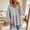 Gray, variant on Xdegoge Womens Half Zip Hoodie Long Sleeve Peplum Sweatshirts Babydoll Ruffle Hem Casual Fall Tops Lightweight Loose Fit Pullover