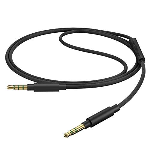 GEEKRIA Cavo Audio 2.5mm Con Microfono Per JBL 650BTNC, E55BT, E65BTNC, LIVE 400BT – 1.2m
