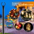 thumbnail image 6 of PUCACHI 2-Pack 10ft Outdoor String Light Poles for Patio, Deck, Backyard - Heavy-Duty Metal Poles with Fork Brackets, Weather-Resistant & Adjustable Height - Easy Installation (Black Finish), 6 of 11