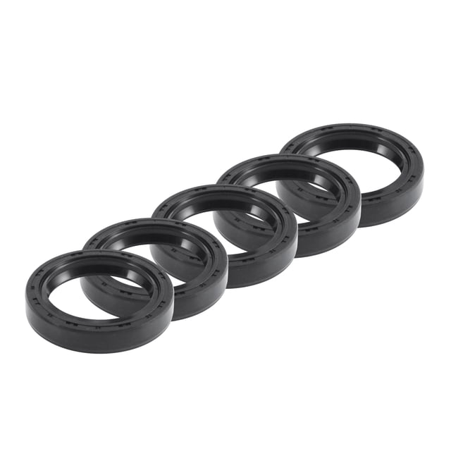 Sello de Aceite Universal TC Doble Labio con Resorte de Acero 40x55x10mm Alta Presión Caucho NBR Negro 5pcs