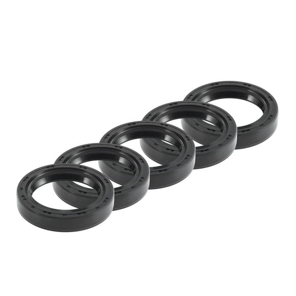 Sello de Aceite Universal TC Doble Labio con Resorte de Acero 40x55x10mm Alta Presión Caucho NBR Negro 5pcs