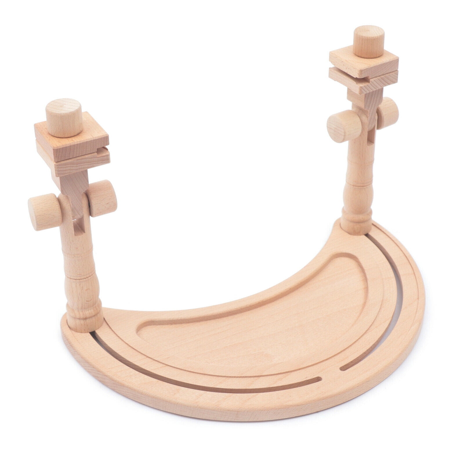 360° Wooden Embroidery Hoops Cross Stitch Rack Round Frames Desktop Stand DIY