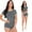 Gray, variant on Tejiojio Active Women's Summer Clearance Two-piece Sets Women Solid Short Sleeves Tops Sports Shorts Sweatpants Sweatsuit
