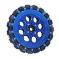 thumbnail image 1 of Rueda Omni, Ruedas Omnidireccionales De Alta Resistencia Neumático De Silicona Eje De aleación De Aluminio De Funcionamiento Estable Para Bricolaje, 1 of 8