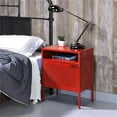 thumbnail image 4 of Picket House Furnishings Gemma Metal Nightstand with USB Port in Red, 4 of 12