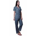 thumbnail image 3 of Moomaya Ensemble de Pyjama à Manches Courtes Imprimé pour Femmes Chemise de Nuit Boutonnée Imprimée, 3 of 6