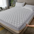 thumbnail image 5 of Waterproof Mattress Protector, Queen Size (Fits 60"x80" / 150x200cm), Fitted Sheet Style, Non-Slip & Soft Fiber Mattress Pad Cover, Machine Washable Bedding Protection ( Gray ), 5 of 6