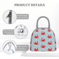 thumbnail image 4 of Fotbe Cute Red Crabs With Nautical Bolsa de Almuerzo con Estampado, Lonchera Aislada, Contenedor de Comida Reutilizable Tipo Cooler a Prueba de Fugas, 4 of 6