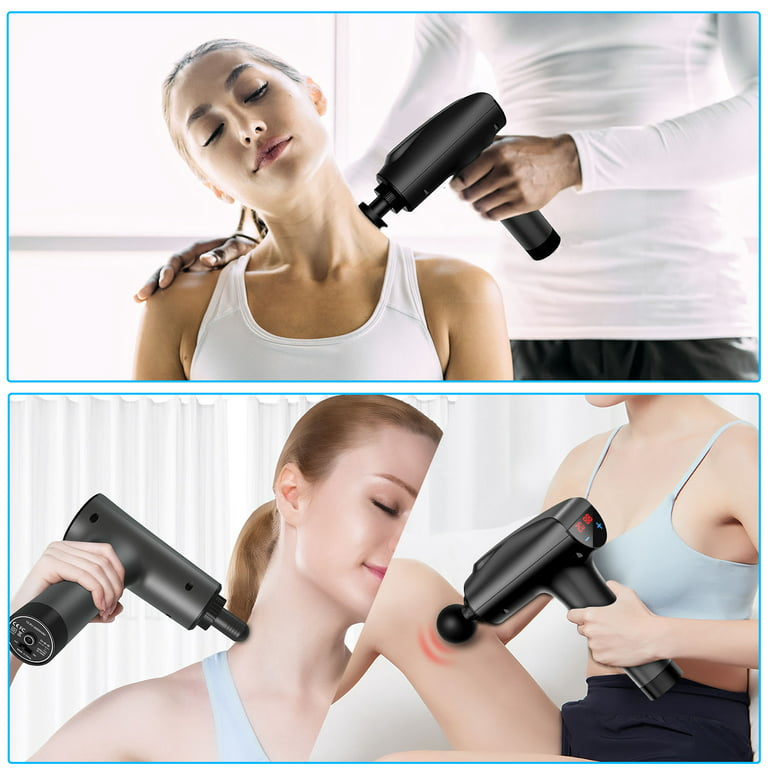 Massage Gun Deep Tissue Percussion Muscle Massager for Pain Relief, Super  Quiet Portable Neck Back Body Relaxation Electric Sport Massager Mebak 3