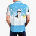 thumbnail image 3 of Balery Collie in Bathtub Printed Men’s Short Sleeve Polo Shirt, Midweight Men's Shirt,Golf Polo shirts -X-Large, 3 of 8