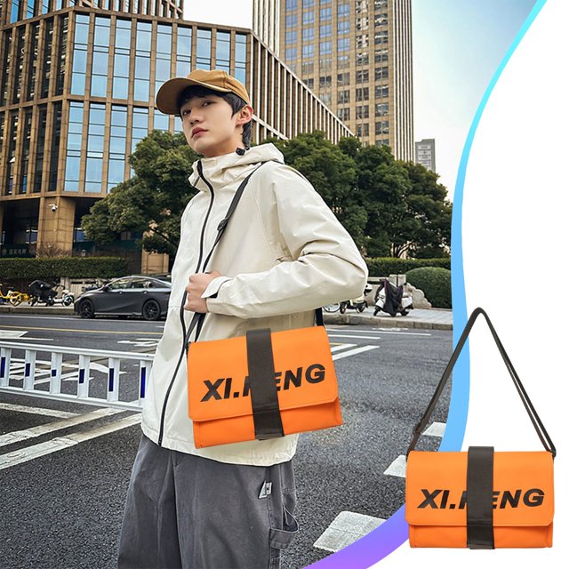 RKSTN Polyester Shoulder Pack Leisure Commuting Shoulder Bag Large Capacity Crossbody Bag Multifunctional Sturdy Practical Waterproof Shoulder Bag