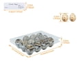 thumbnail image 2 of Cartones de huevos de codorniz BULKBUY de plástico transparente, 60 paquetes con etiquetas, 2 of 5