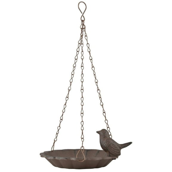 Esschert Design FB378 Hanging Bird Bath with 1 Bird