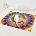thumbnail image 2 of Colorful Rainbow Tie Dye Spiral Pattern Blanket,Comfortable Soft Flannel Throw Blanket,All Season,Warm Lightweight Blankets for Sofa Bed Couch Living Room Chair,30"x40", 2 of 4