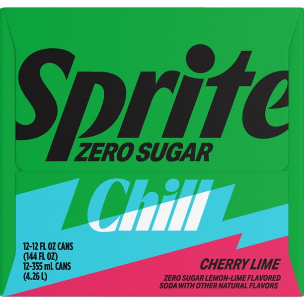 Sprite Zero Cherry Lime 12pk - Lemon lime - Walmart Business Supplies
