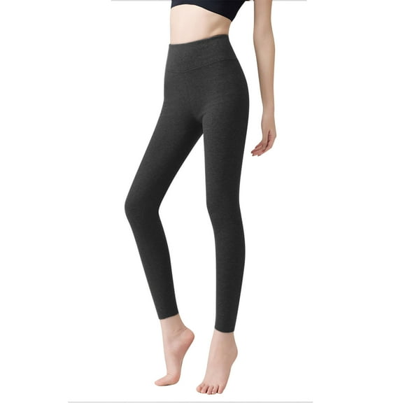 LEBONYARD Womens Yoga Pants Plus Size,Sweatpants for Women Clearance,Womens Winter Solid Color Plus Thick Coral Fleece Home Warm Pants Black M