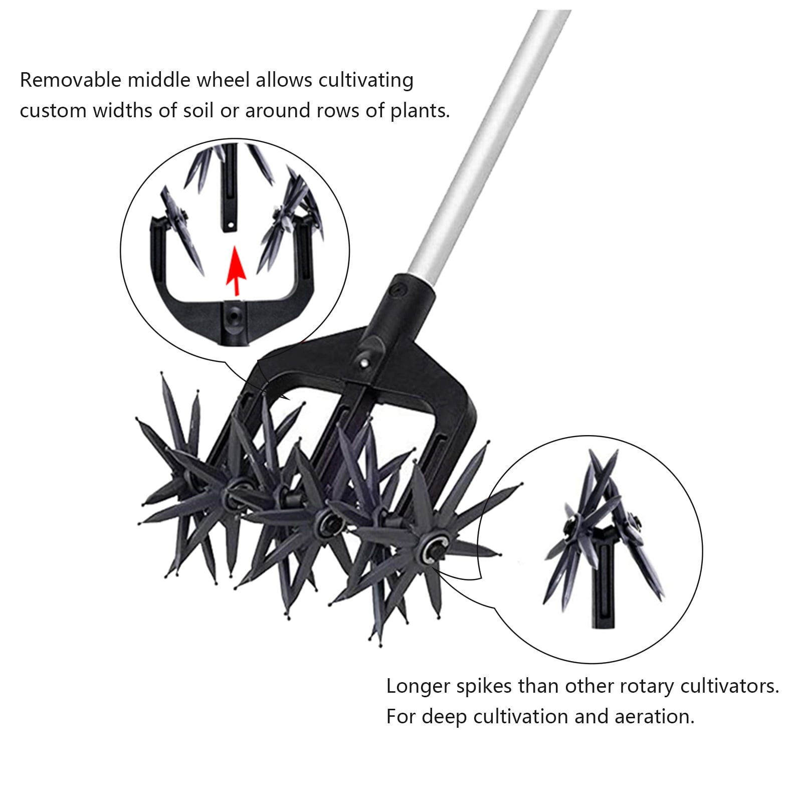 Buy Cultivator Tool,Soil Turning Tool With 3 Roots Reinforced Tines ...