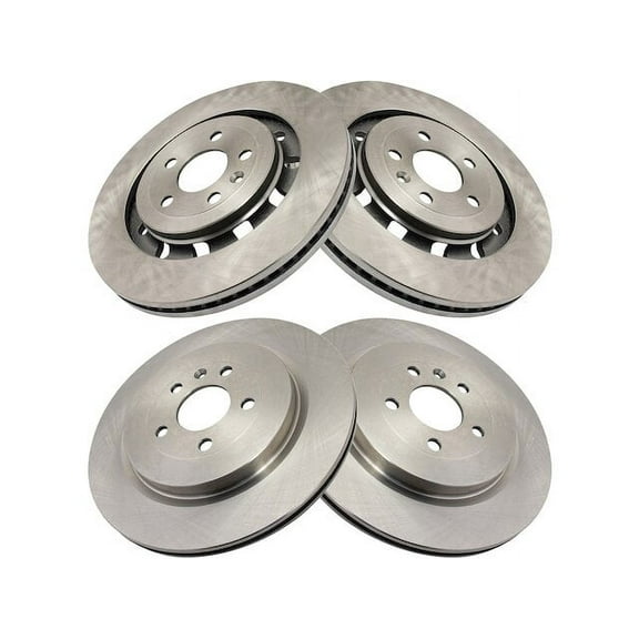 Front and Rear Brake Rotor Set 4 Piece - Compatible with 2013 - 2019 Ford Explorer 2014 2015 2016 2017 2018