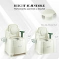 thumbnail image 4 of Bedside Commode, Portable Toilet for Adults, Commode Chair for Toilet with Arms, Height Adjustable, 2 Toilets and Induction Night Light, Potty Chair for Elderly and Disabled, 4 of 8