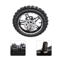 thumbnail image 4 of Rim Tire Assembly, 2.5-10 Dirt Bike Rear Wheel Rubber Strong Friction Force Abrasion Resistant 65mm Width with Disc Sprocket Bearing for Pit Bike for Motorcycle, 4 of 7