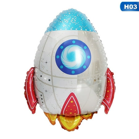 KABOER Party Aluminum Foil Decorative Balloon for Cartoon Astronaut Rocket Spacecraft
