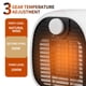 thumbnail image 2 of Enchufe De La Ue 650W / 1000W Mini Calentador Portátil Con Ajuste De Temperatura De 3 Engranajes Calentador Pequeño Para Interiores Calentador Eléctrico De Escritorio De Calentamiento Rápido Serendint HA027660-02, 2 of 7